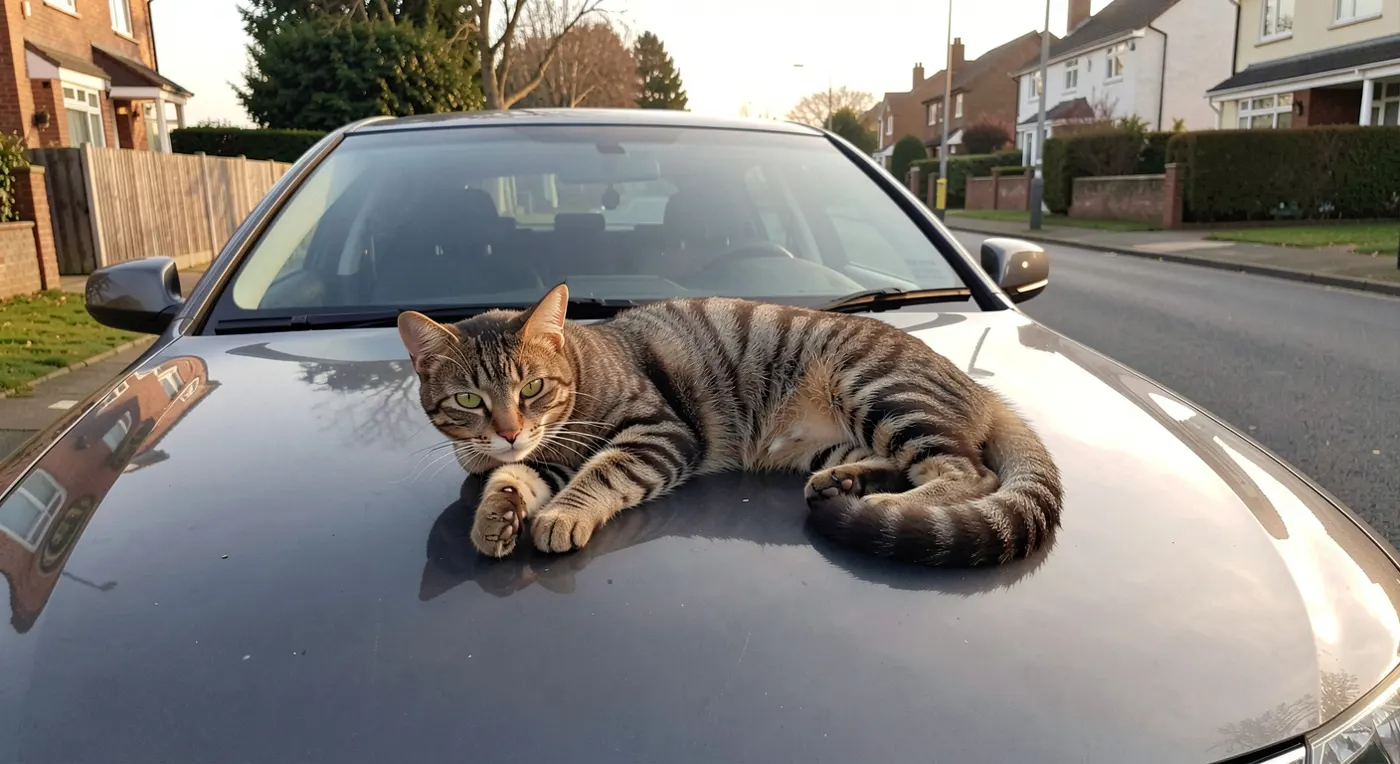 Mon chat monte sur ma voiture : comment éviter les rayures de peinture